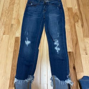 Judy Blue Skinny Fit Cuffed Jeans